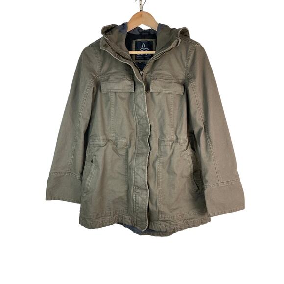 prAna Jackets & Blazers - prAna Women's Size S Olive Green Organic Cotton Bomber Jacket